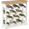 vidaXL Weinschrank Weiß 70 x 22,5 x 70,5 cm MDF* Flaschenregale