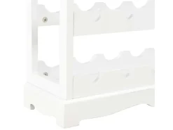 vidaXL Weinschrank Weiß 70 x 22,5 x 70,5 cm MDF* Flaschenregale