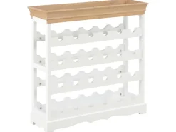 vidaXL Weinschrank Weiß 70 x 22,5 x 70,5 cm MDF* Flaschenregale