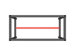 vidaXL Werkbankgestell MattSchwarz und MattRot 110x50x79 cm Metall* Tische