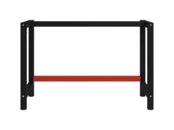 vidaXL Werkbankgestell Metall 120x57x79 cm Schwarz und Rot
