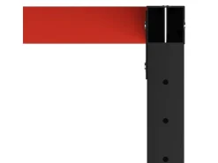 vidaXL Werkbankgestell Metall 150x57x79 cm Schwarz und Rot