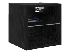 vidaXL Wohnwand mit LED 8-Tlg Schwarz Eichen-Optik 3402922