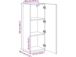 vidaXL Wohnwand 4-Tlg Holzwerkstoff 3402779* Wohnwände
