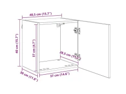 vidaXL Wohnwand 4-Tlg Artisan-Eiche Holzwerkstoff 3402780* Wohnwände
