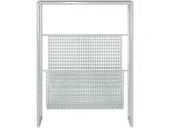 vidaXL Zeitschriftenständer Silbern 35x15x45 cm Stahl* Garderoben
