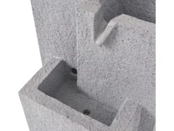 vidaXL Zimmerbrunnen mit LED-Licht Polyresin 22,5 x 18 x 40,6 cm