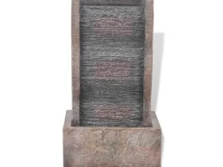 vidaXL Zimmerbrunnen mit LED-Licht Polyresin 28,5 x 20,5 x 49,5 cm