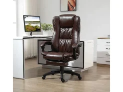 Vinsetto Bürostuhl Anhebbar mit Fußstütze Kopfstütze* Stühle|Sessel