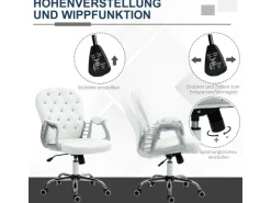 Vinsetto Bürostuhl Ergonomisch für Home Office 59 x 60 x 103 cm