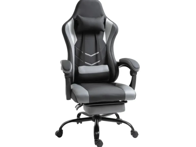 Vinsetto Ergonomischer Gaming Stuhl Höhenverstellbar 62x52x128 cm* Stühle