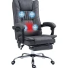 Vinsetto Massage-Bürostuhl 111-119 cm Höhenverstellbar mit Fußstütze* Sessel