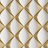 AS-Creation Vliestapete 3D Design Glänzend Leicht Strukturiert Gold Weiß FSC®* Tapetenmuster