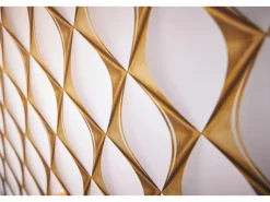 AS-Creation Vliestapete 3D Design Glänzend Leicht Strukturiert Gold Weiß FSC®* Tapetenmuster