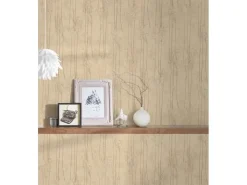 AS-Creation Vliestapete Floral Glänzend Leicht Strukturiert Gelb Beige FSC®