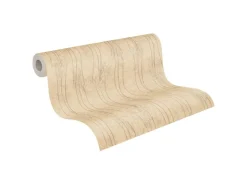 AS-Creation Vliestapete Floral Glänzend Leicht Strukturiert Gelb Beige FSC®