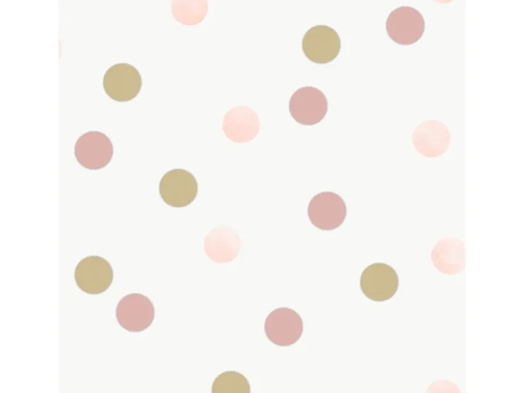 Superfresco easy Vliestapete Punkte Rosa-Gold