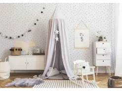 AS-Creation Vliestapete Tapete mit Punkten Kinderzimmertapete Schwarz Weiß FSC®