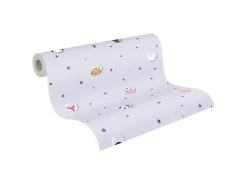 AS-Creation Vliestapete Tapete mit Tieren Kinderzimmertapete Grau Weiß FSC®