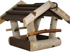Vogelfutterhaus Birke/Pinie Braun Klein
