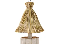 Vogelfutterhaus Rund Strohdach 19 cm x 30 cm* Vogelbedarf
