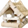 Vogelfutterhäuschen Strohdach 19 cm x 19 cm* Vogelbedarf