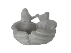 Sunny Garden Vogeltränke 15 cm x 16 cm Zementgrau* Vogeltränken