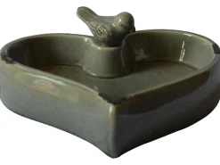 Vogeltränke Herz mit Vogelfigur 9,5 cm x 23,5 cm x 25 cm* Vogeltränken