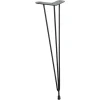 Wagner design yourself Wagner Designfuß Hairpin Leg Retro 12 cm x 12 cm x 40 cm Stahl Schwarz