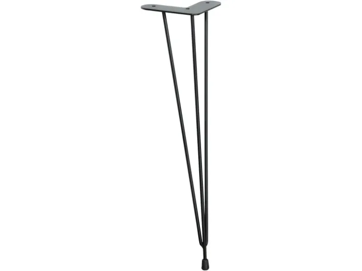 Wagner design yourself Wagner Designfuß Hairpin Leg Retro 12 cm x 12 cm x 40 cm Stahl Schwarz