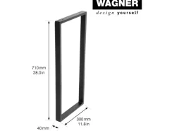 Wagner design yourself Wagner Designrahmen 710 mm x 300 mm Schwarz* Regale Schwarz|Hocker