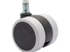 Wagner Drehstuhl-Doppelrolle Soft mit Stift Ø 6 cm Schwarz-Grau* Stifte