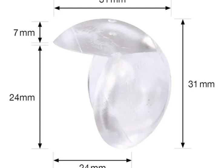 Wagner design yourself Wagner Eckkantenschutz Safe Corner 4-teilig Ø 33 mm Transparent