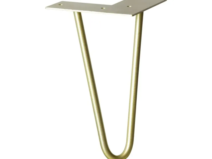 Wagner design yourself Wagner Möbelbein Hairpin Länge 200 mm Pearl Gold