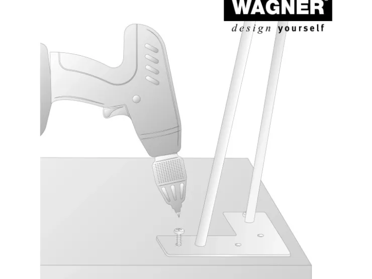 Wagner design yourself Wagner Möbelbein Hairpin Länge 200 mm Pearl Gold
