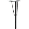 Wagner design yourself Wagner Möbelbein Hairpin Leg Retro 12 cm x 12 cm x 40 cm Stahl Schwarz