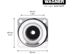 Wagner Möbelbein Telescope Ø 3 cm Justierbar 60 cm - 90 cm* Kommode|Sideboards
