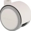 Wagner Möbel-Doppelrolle Soft Ø 4 cm Weiß-Grau