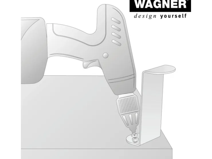 Wagner Möbelfuß 5 cm x 12 cm Schwarz-Matt