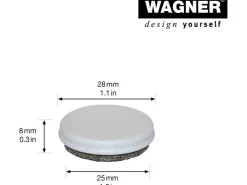 Wagner Möbelfuß Justus Lounge QuickClick mit Anschraubplatte 4er Set* Kommode