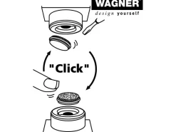 Wagner Möbelfuß Justus Lounge QuickClick mit Anschraubplatte 4er Set* Kommode