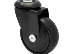 Wagner design yourself Wagner Möbel-Lenkrolle 3C-Serie Softrolle mit Rückenloch Kugellager Schwarz* Vitrinen