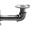 Wagner Regalträger Industrial Pipe Ø 3,25 cm x 12 cm Schwarz* Regale Massivholz