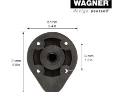 Wagner design yourself Wagner Sockelverstellfuß Justierbar L 115-185 mm Schwarz 4 Stück