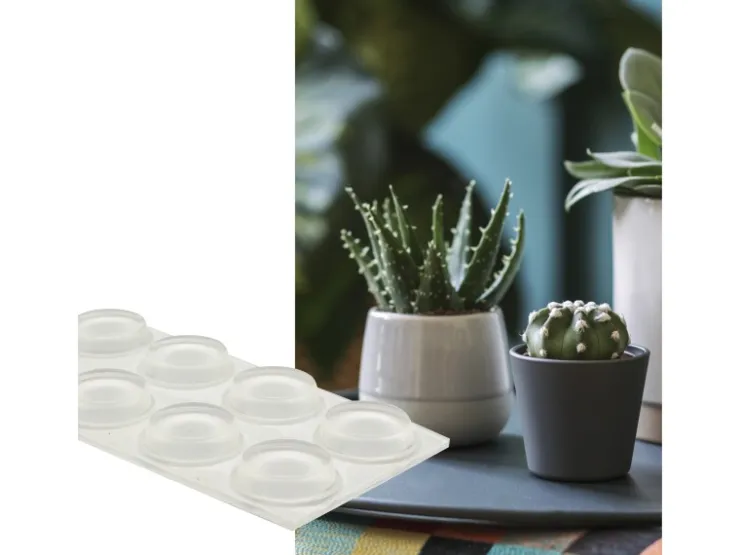 Wagner design yourself Wagner Topffüße Set Selbstklebend Transparent Ø 13 mm