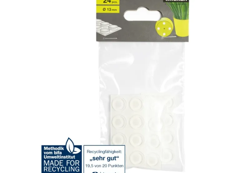 Wagner design yourself Wagner Topffüße Set Selbstklebend Transparent Ø 13 mm