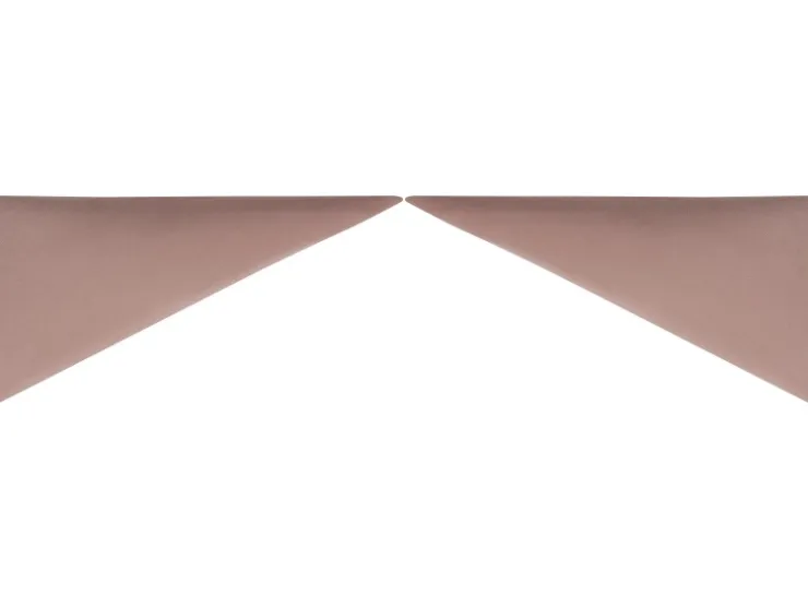 Wandkissen Dreieck 15 cm x 30 cm Samt