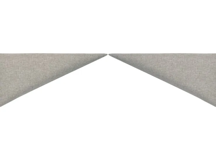 Wandkissen Dreieck 15 cm x 30 cm Hellgrau Struktur