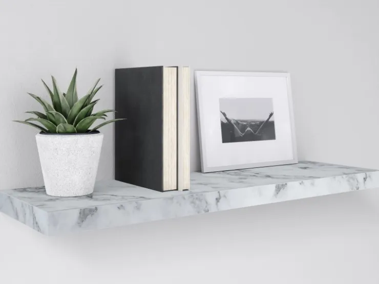 Wandregal Carlton 60 cm x 24 cm x 3,8 cm* Regal Weiß