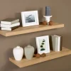 Wandregal Carlton Eiche Hell 59,5 cm x 23,5 cm x 3,8 cm* Wandregale|Bücherregale